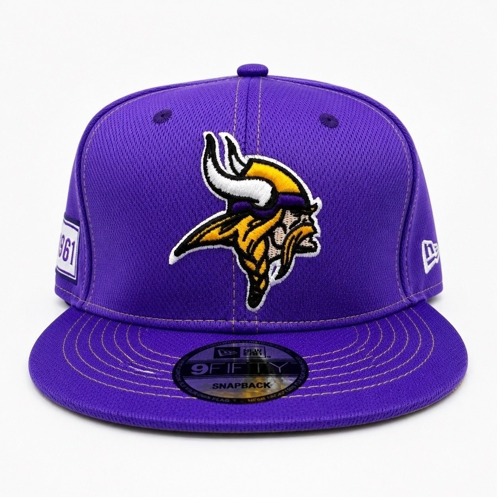 New Era Minnesota Vikings 9FIFTY Snapback Hat Purple NFL Cap Adjustable NEW
